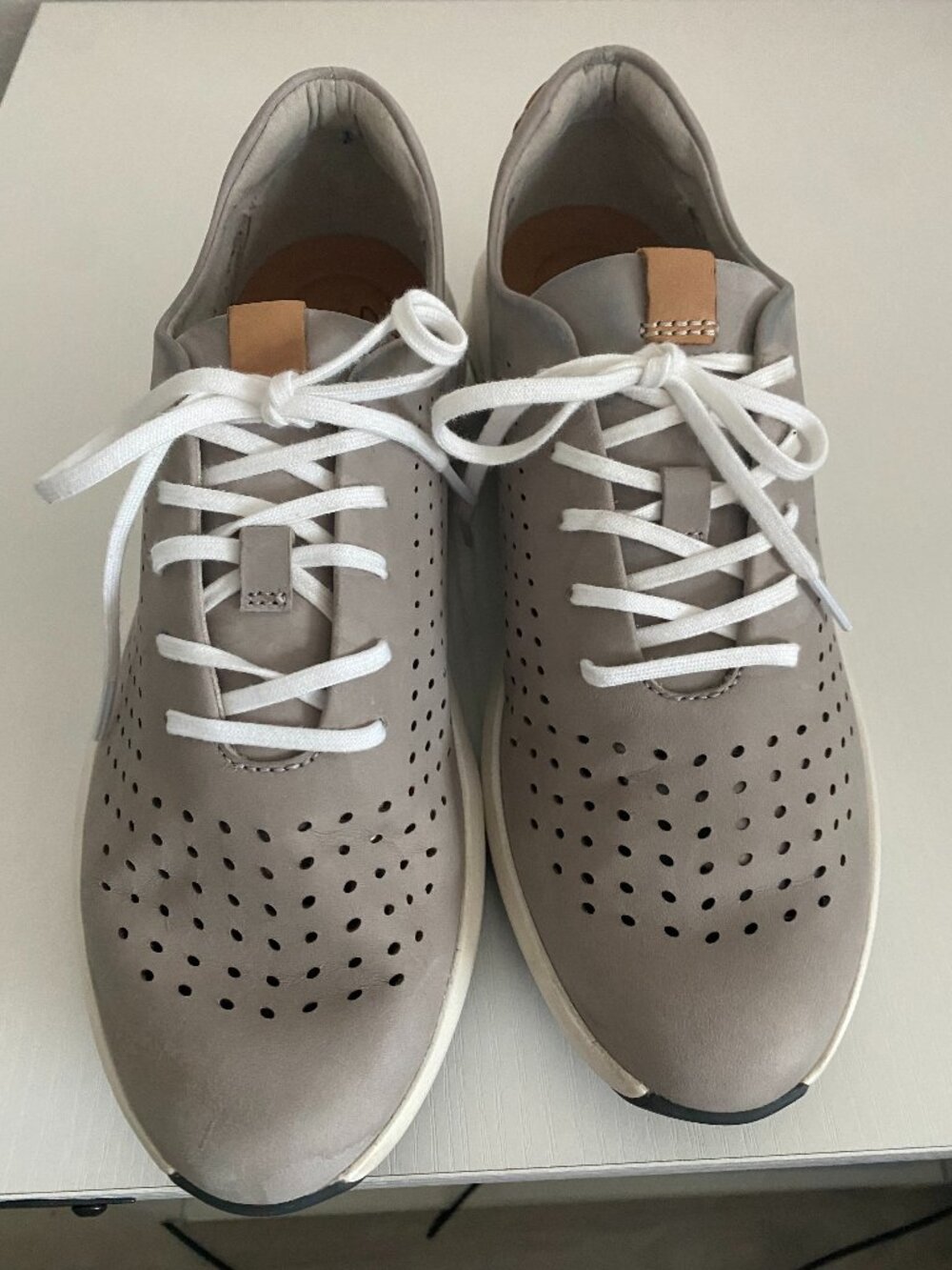 Clarks Un Rio Tie Design Sneaker, Canvas/Stone  Color Size 8 Women US